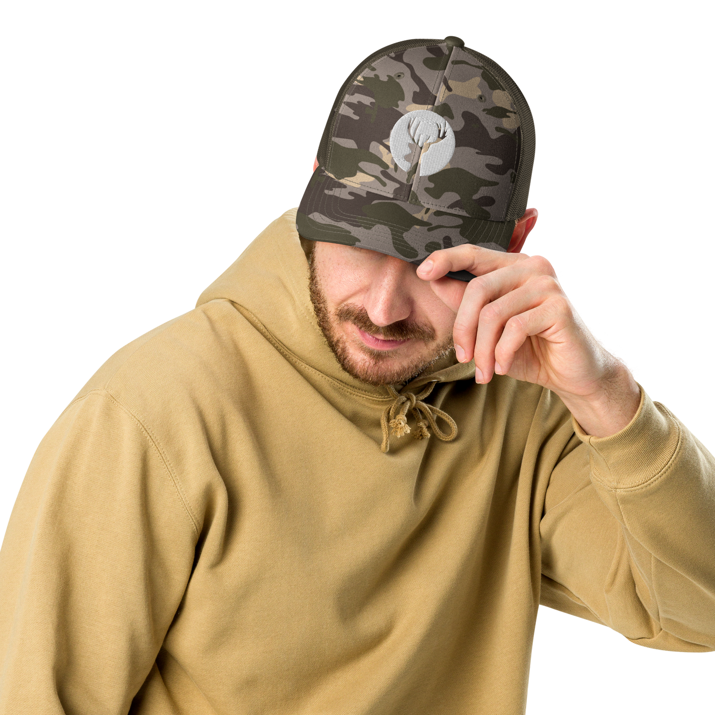 The Shadow Stag Camo Trucker Hat