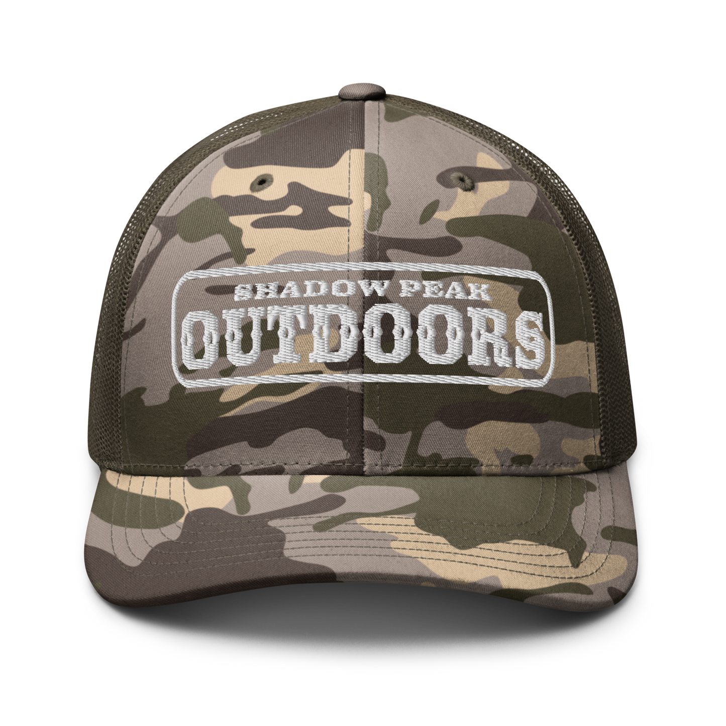 The Shadow Peak Camo Trucker Hat