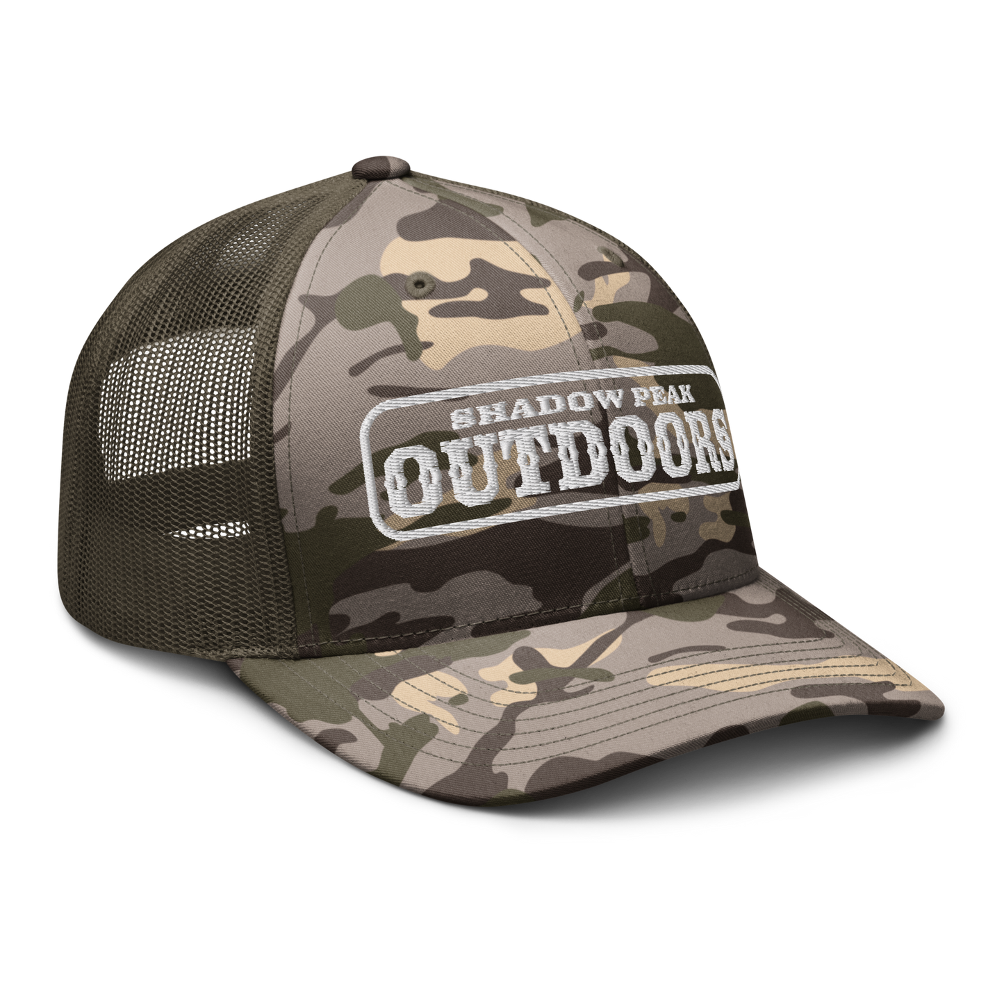 The Shadow Peak Camo Trucker Hat