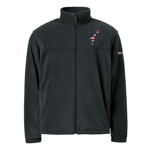 The Patriot Stag Fleece Zip-Up (Midnight Black)