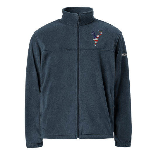 The Patriot Stag Fleece Zip-Up (Greyhound Blue)