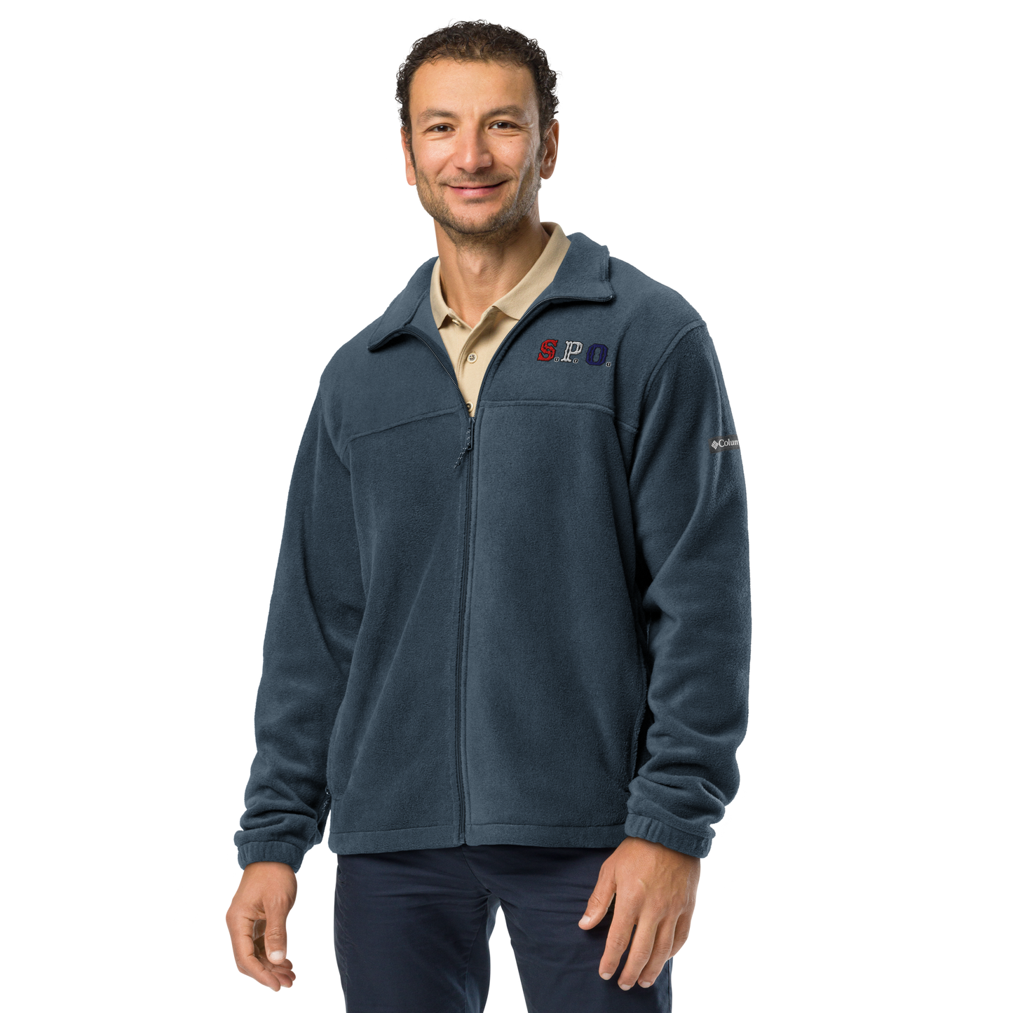 The Patriot Fleece Zip-Up (Greyhound Blue)