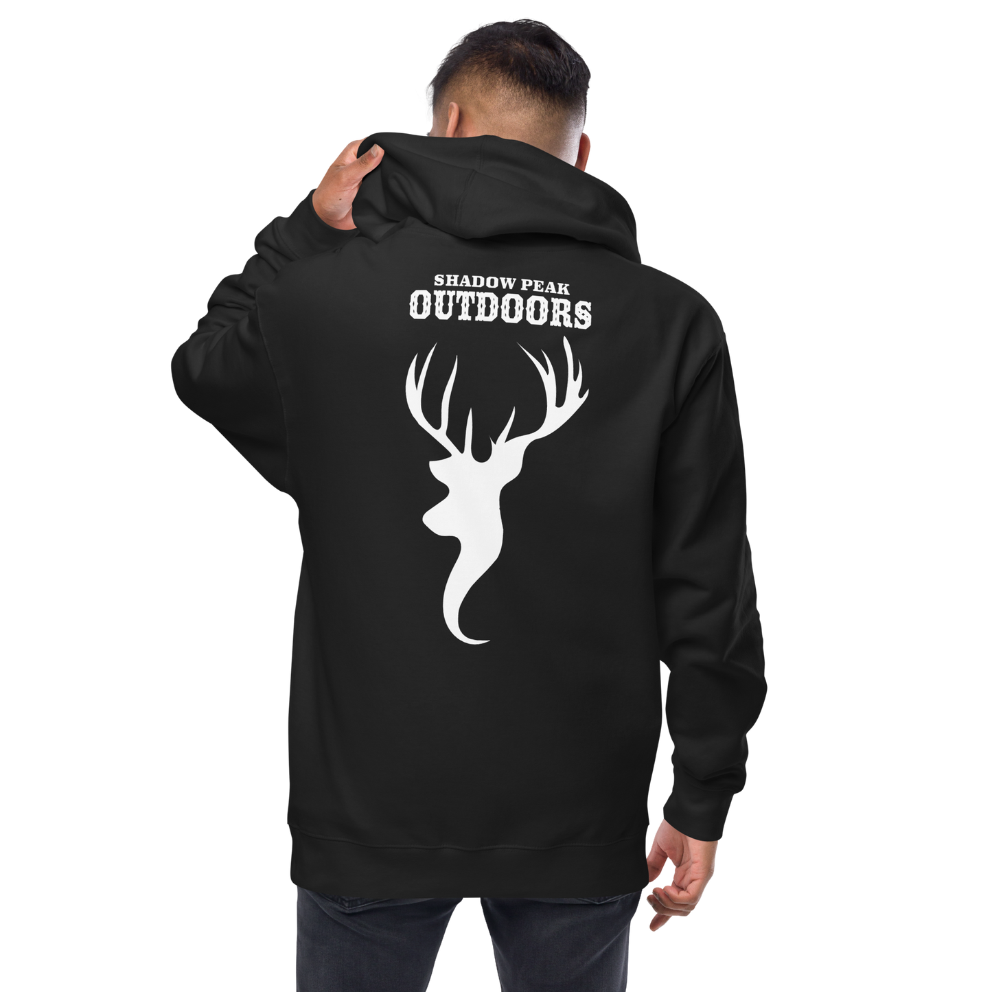 The Shadow Stag Zip-Up (Midnight Black)