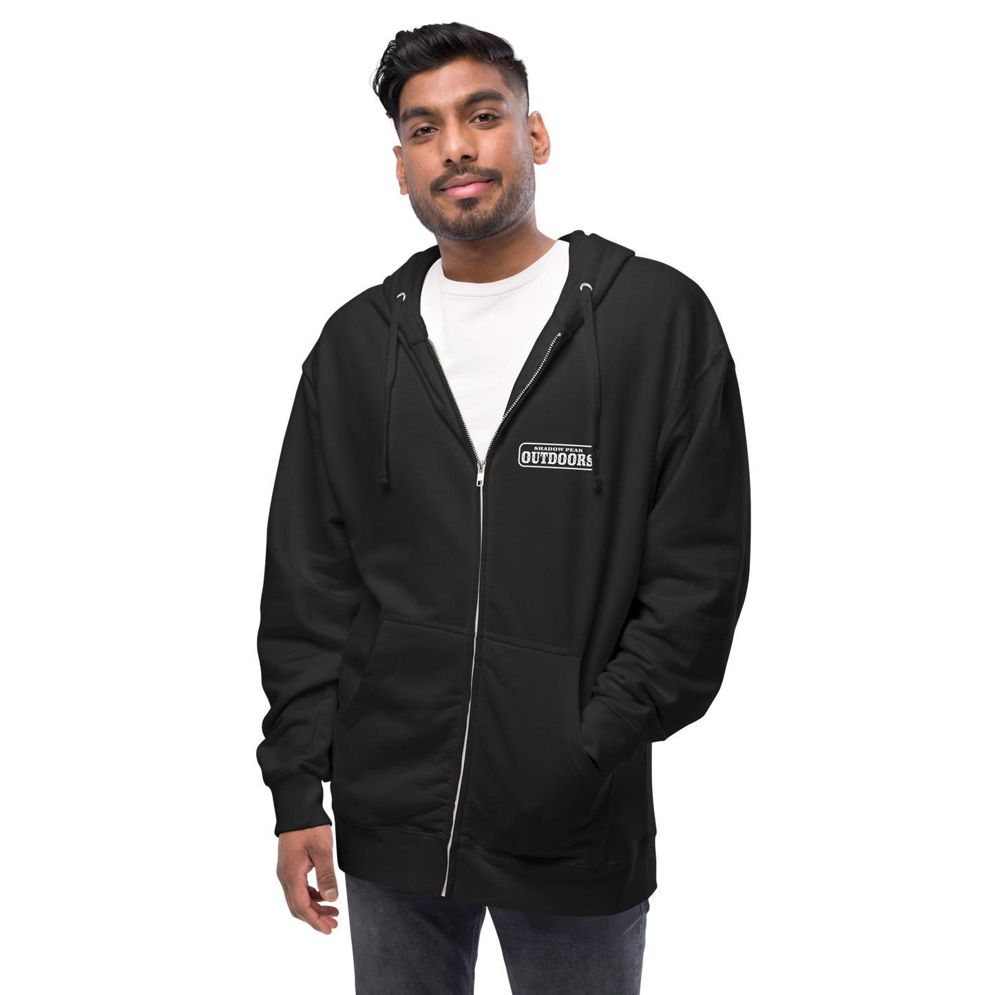 The Shadow Stag Zip-Up (Midnight Black)