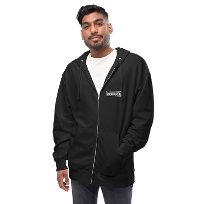 The Shadow Stag Zip-Up (Midnight Black)
