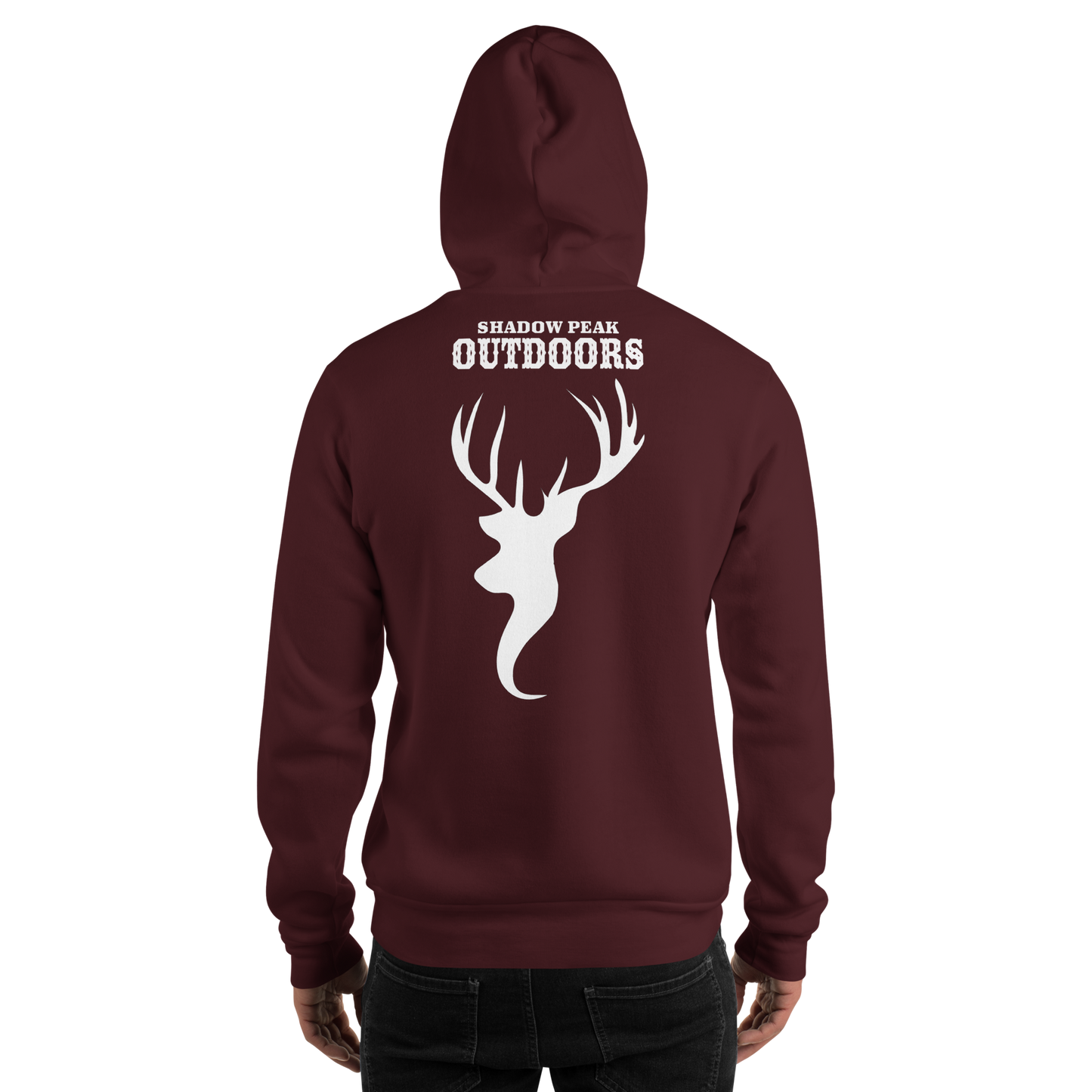 The Shadow Stag Hoodie (Redwood Burgundy)