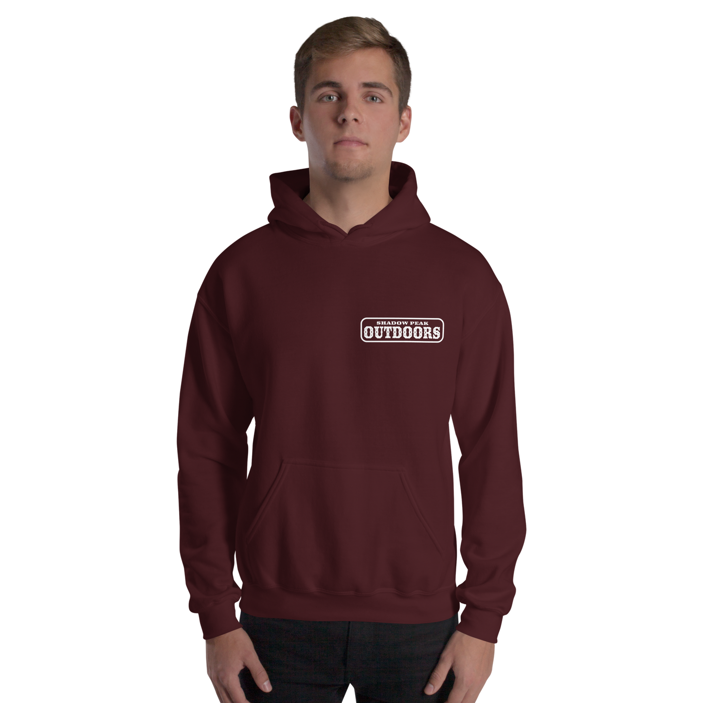 The Shadow Stag Hoodie (Redwood Burgundy)