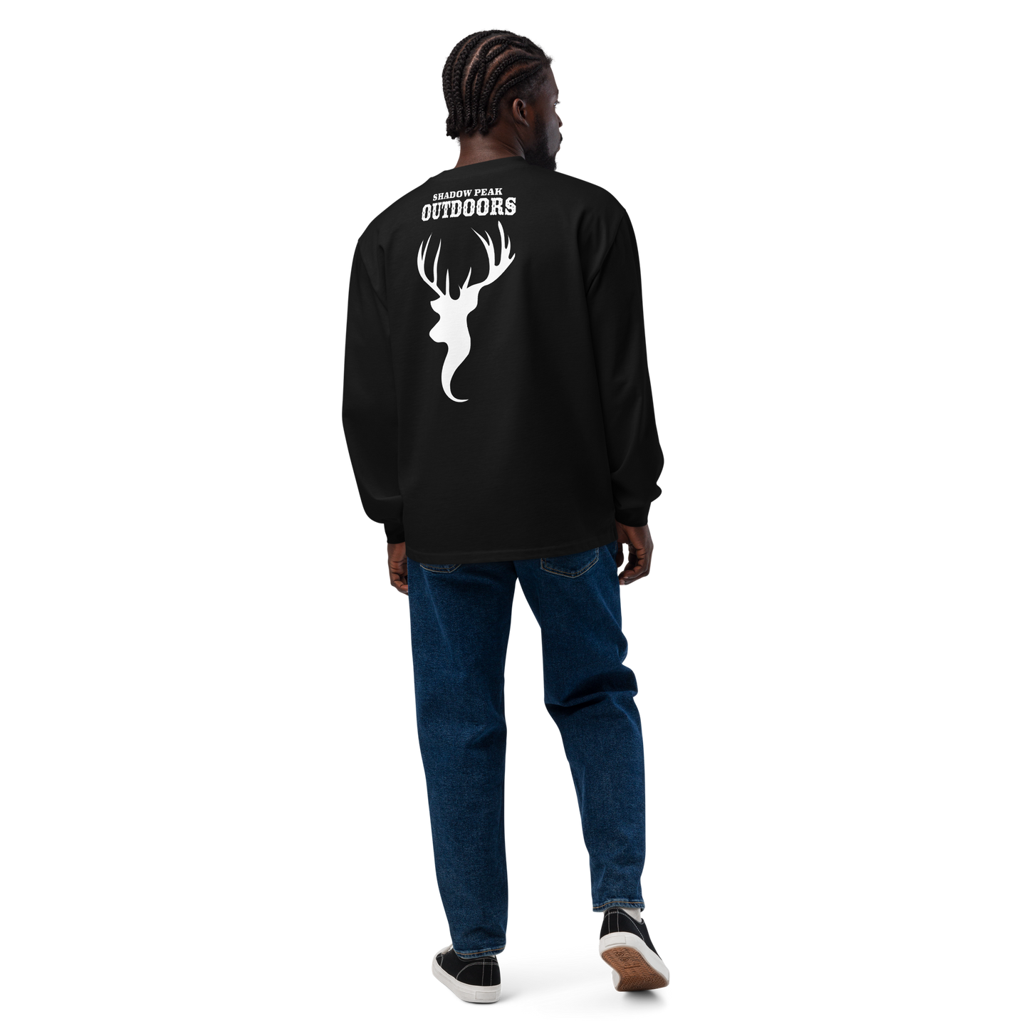 The Shadow Stag Long Sleeve (Midnight Black)